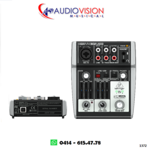 CONSOLA PASIVA 01 CANAL (CANON) ANALOGA USB 302USB_US1   BEHRINGER