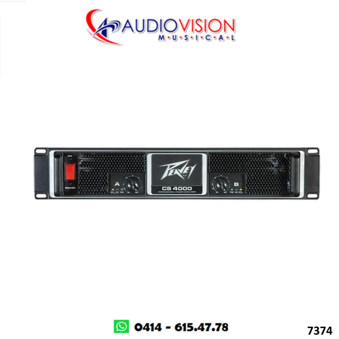 AMPLIFICADOR DE PODER 4.000W 02 CANALES CS4000 PEAVEY