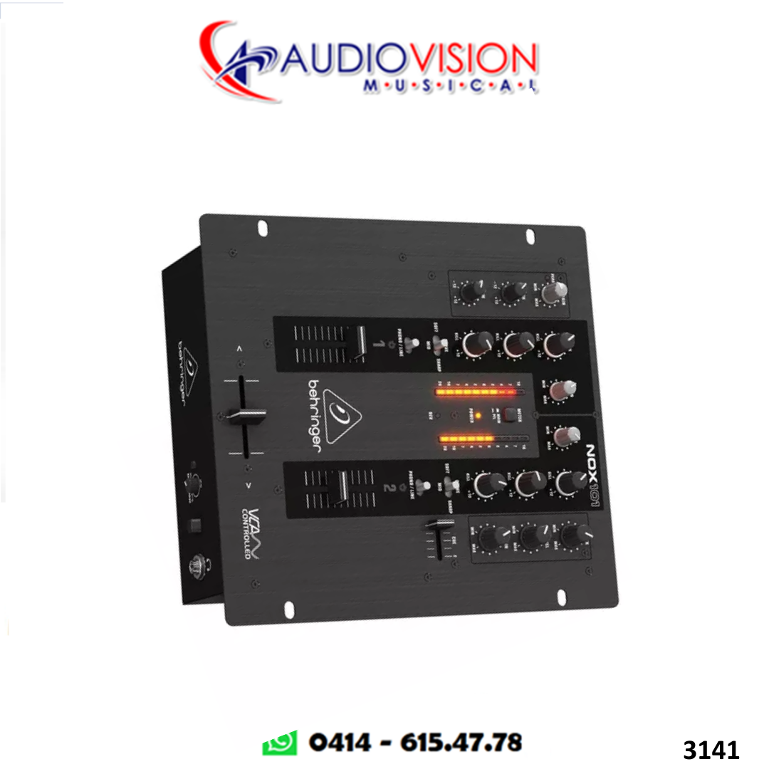 CONSOLA PASIVA 02 CANALES (LINEAS) PARA DJ NOX101 BEHRINGER