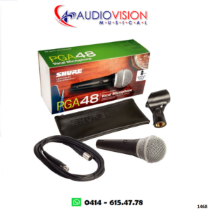 MICROFONO DE MANO CON CABLE 45 MTS CANON CANON PGA48  By SHURE