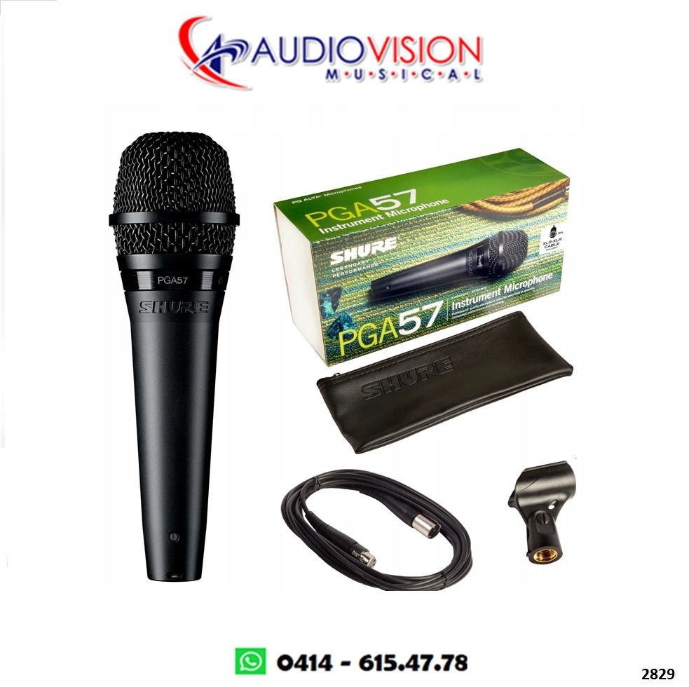 MICROFONO DE MANO CON CABLE PGA57 SHURE