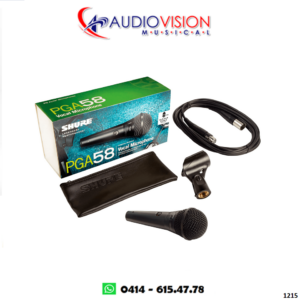 MICROFONO DE MANO CON CABLE 045 MTS CANON CANON PGA58  By SHURE