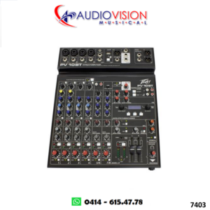 CONSOLA PASIVA 10 CANALES (4 CANON + 4 LINEAS + 1USB + 1 BLUETHOOH)  PV 10 BT   PEAVEY