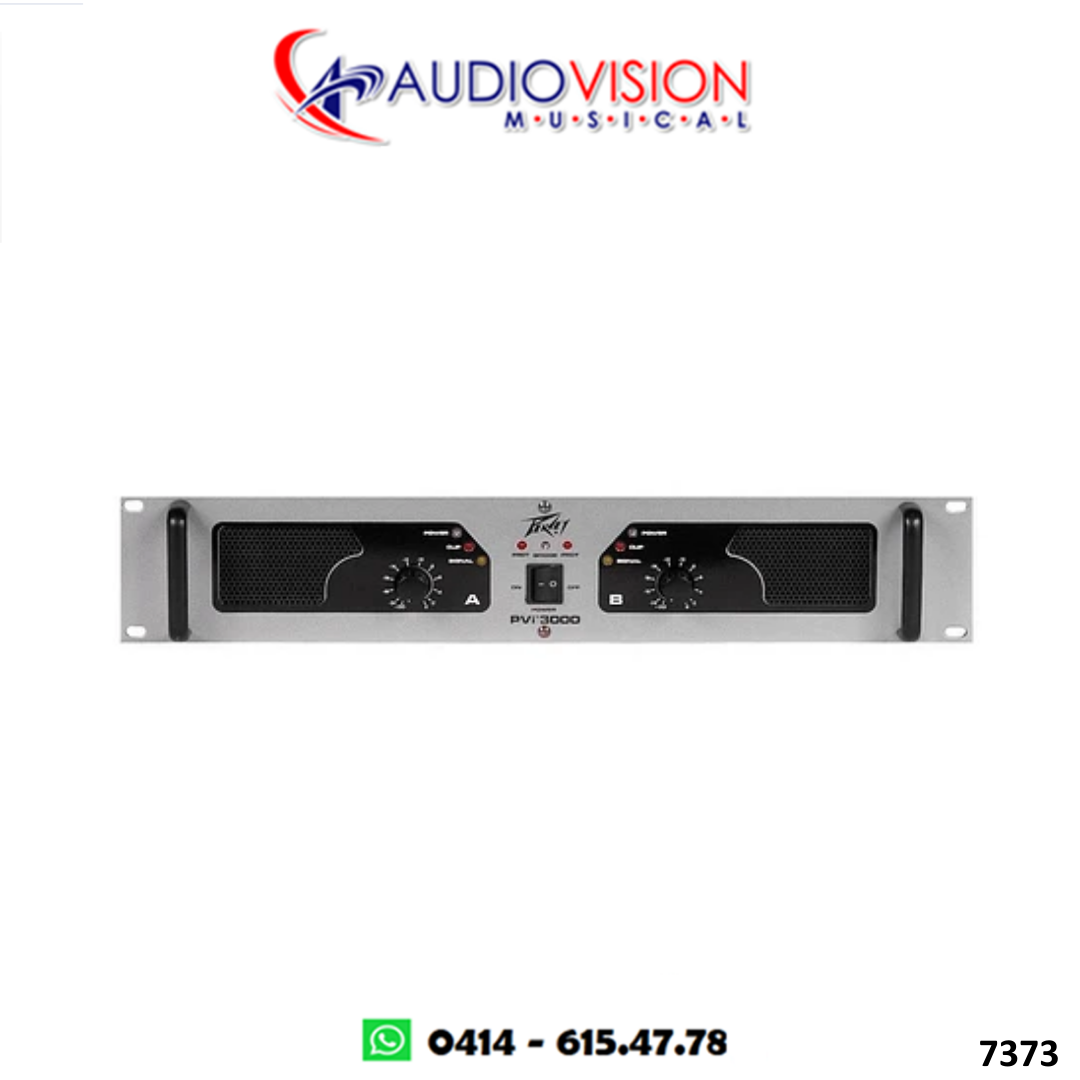 AMPLIFICADOR DE PODER 3.000W 02 CANALES PVI3000 By PEAVEY