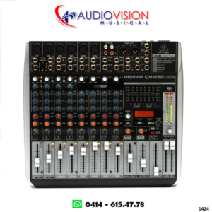CONSOLA PASIVA 16 CANALES (6 CANON + 10 LINEAS) USB FX QX1222USB   BEHRINGER