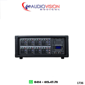 CONSOLA AMPLIFICADA 08 CANALES 200W BLU T SA-802  By SAYPRO