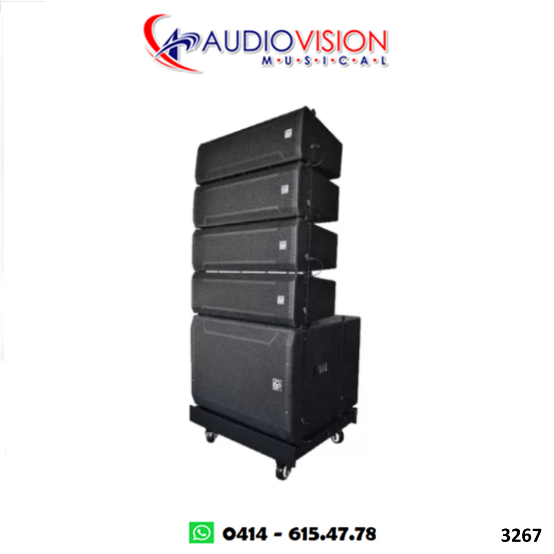 CORNETA AMPLIFICADA 10"X2 2.000W 18SUB BT LINE ARRAY SA-L6000 SAYPRO