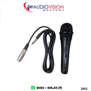 MICROFONO DE MANO CON CABLE CABLE XRL-1/4  SA-MIC44  By SAYPRO