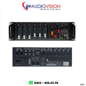 CONSOLA AMPLIFICADA 10 CANALES 700W (6 CANON + 4 LINEAS) STP-1235  By SOUNDTRACK