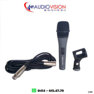 MICROFONO DE MANO CON CABLE Y VAQUELA TXL935SW  By TOPP AUDIO