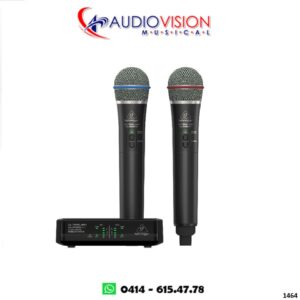 MICROFONO INALAMBRICO DE MANO 2 MICROFONOS UHF ULM302MIC  By BEHRINGER