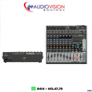 CONSOLA PASIVA 16 CANALES (6 CANON + 10 LINEAS) USB X1222USB   BEHRINGER